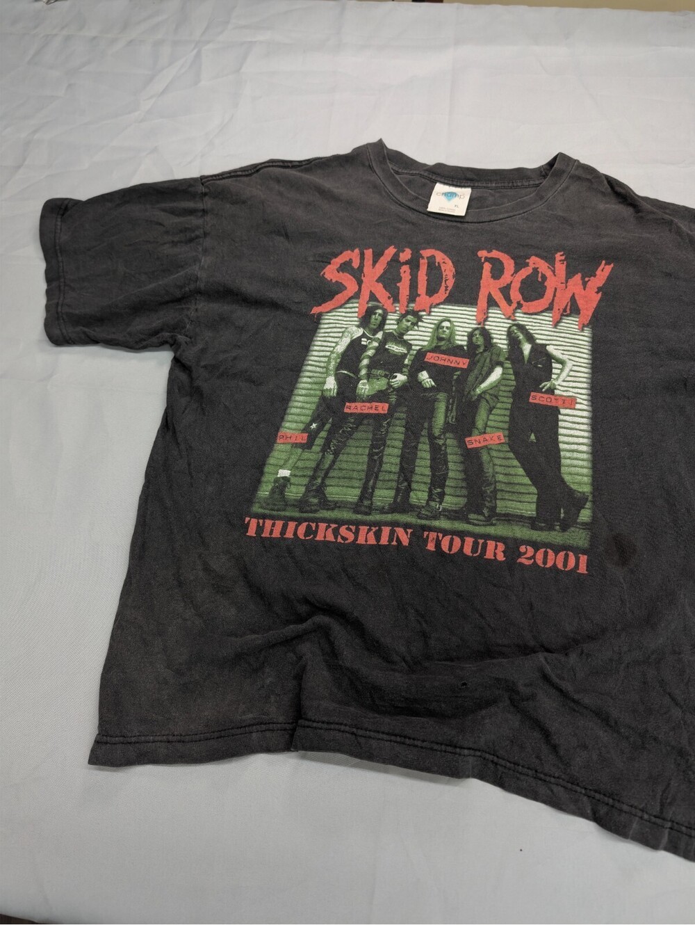 Skid Row Thickskin Tour 2001 T-Shirt Tour Champ XL Black
